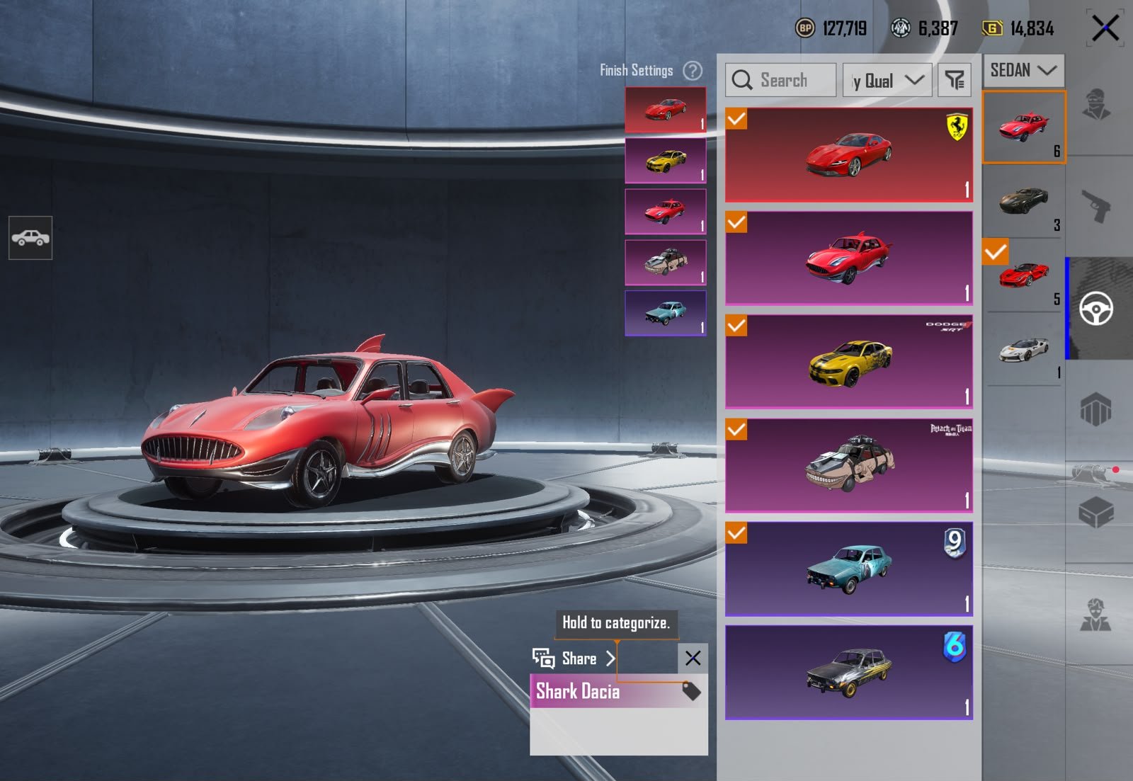 79.3 COLLECTION | NEW ULTIMATES | DOUBLE DROP CARS | NEW FERRARI DROP | INFERNO HELMET | 11 RED MAX | NARUTO AUG LVL 6 | 11X SPORTSCARS | DEMANDING INVENTORY | ALL BASIC EMOTE - Image 8