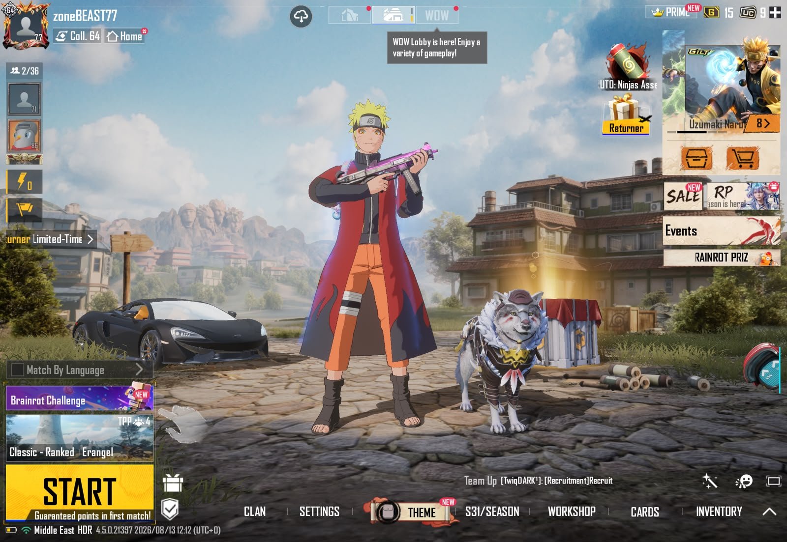 TRIPLE GC CHEAP | NEW NARUTO ULTIAMTE | S4 HAIR | 2X SPORTSCARS | UMP ANNIVERSARY | MCLAREN 570s | 37X GUNLAB | FAKE CREW | LOADED ACCOUNT - Image 9