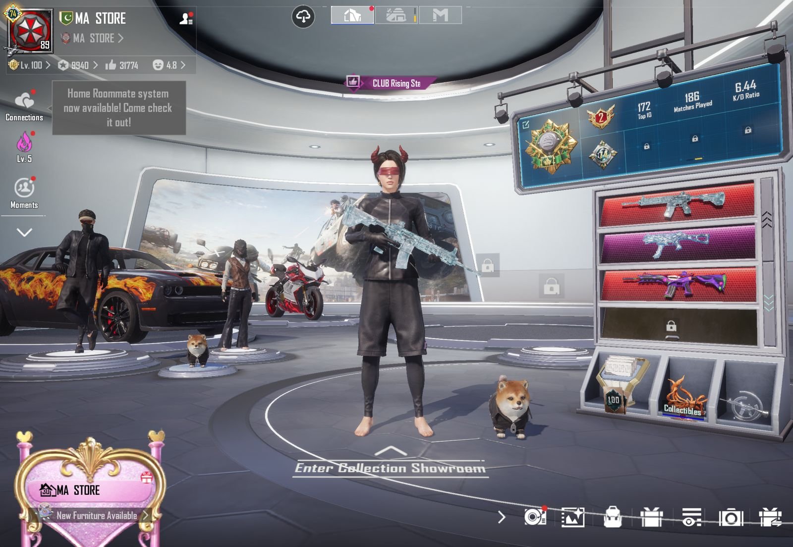 SMALL MISSION B | 74 COLLECTION | M4 COMBO | COWBOY JACKET | MISSION A | GODZILLA SHIRT | BLACK SHORTS | RARE ACCOUNT - Image 2