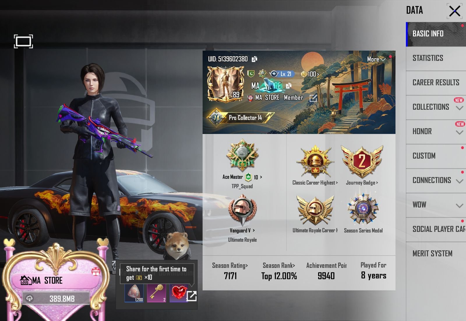 SMALL MISSION B | 74 COLLECTION | M4 COMBO | COWBOY JACKET | MISSION A | GODZILLA SHIRT | BLACK SHORTS | RARE ACCOUNT