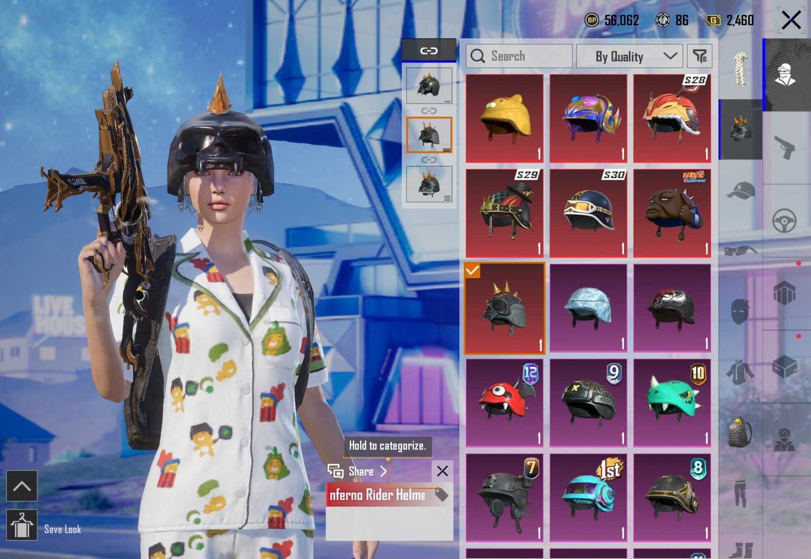 RYAN FULL COLLECTION | RYAN HELMET | RYAN BAG | CAPTAIN BONES | INFERNO HELMET | BLACKPINK COLLECTION | 5X M4 COMBO | S3 CAP | 72 COLLECTION | RAREST ACCOUNT - Image 8