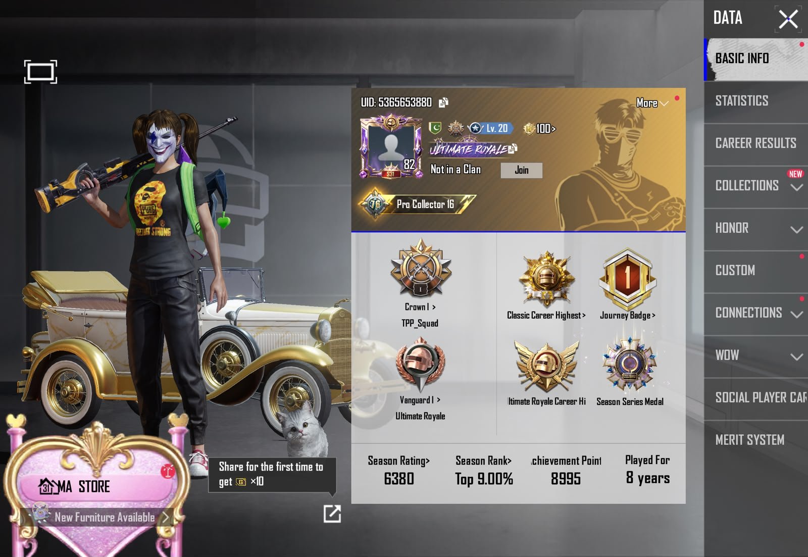LOADED 76 COLLECTION | WANDERER M4 | FERRARI DROP| BAPE TSHIRT | 9X SPORTSCARS | FULL OF ULTIMATES | S31 CONQUEROR | RAREST ACCOUNT