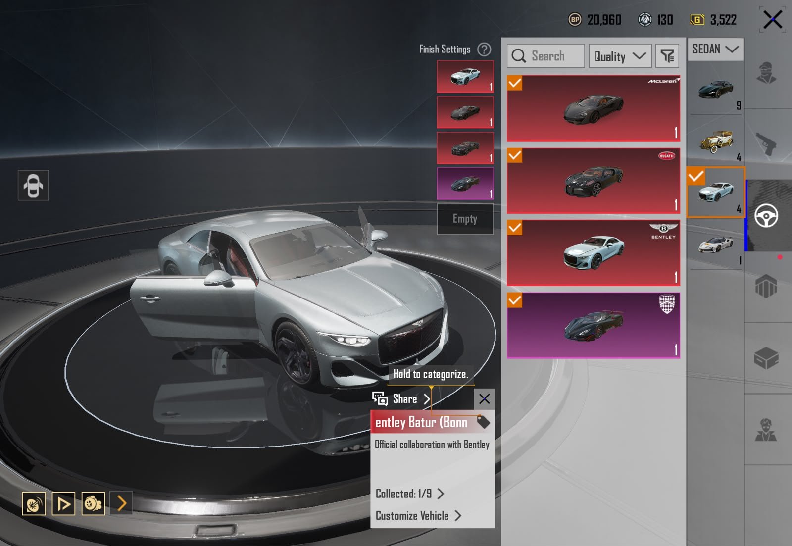 LOADED 76 COLLECTION | WANDERER M4 | FERRARI DROP| BAPE TSHIRT | 9X SPORTSCARS | FULL OF ULTIMATES | S31 CONQUEROR | RAREST ACCOUNT - Image 8