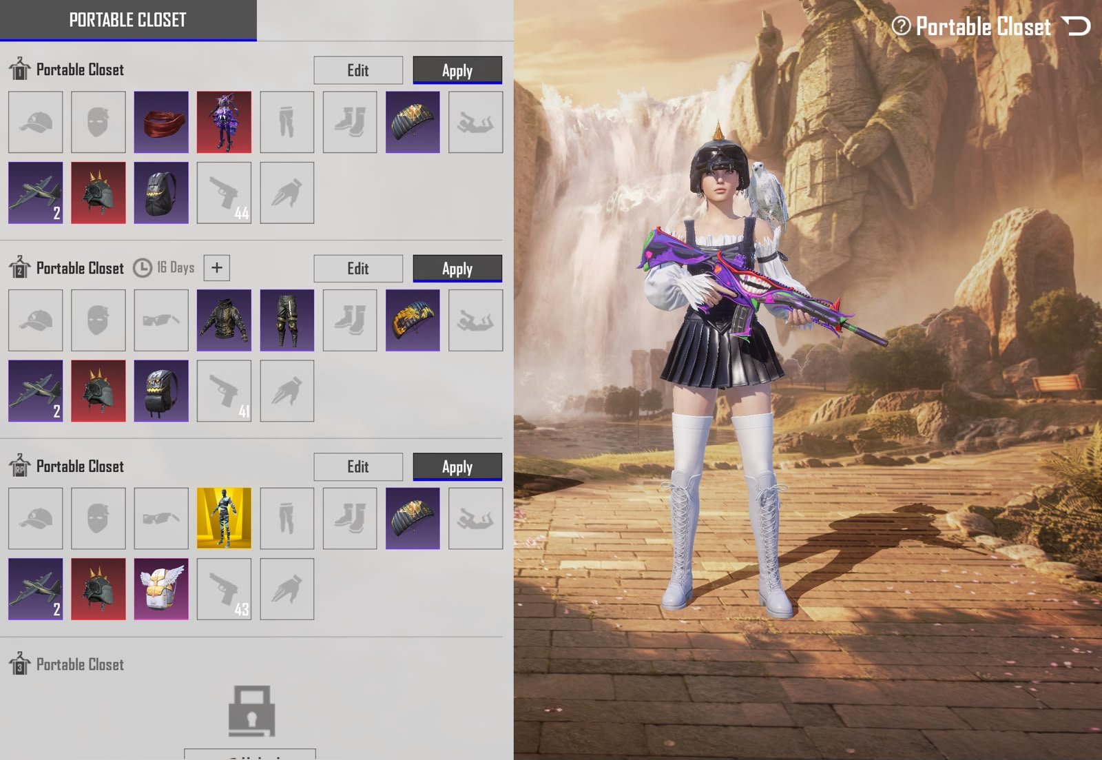 SMALL GIRLS INVENTORY | INVENTORY | BLACKPINK SETS | M4 COMBO | DOUBLE MUMMY SETS | 2X LOBBIES | LOADED ACCOUNT - Image 8
