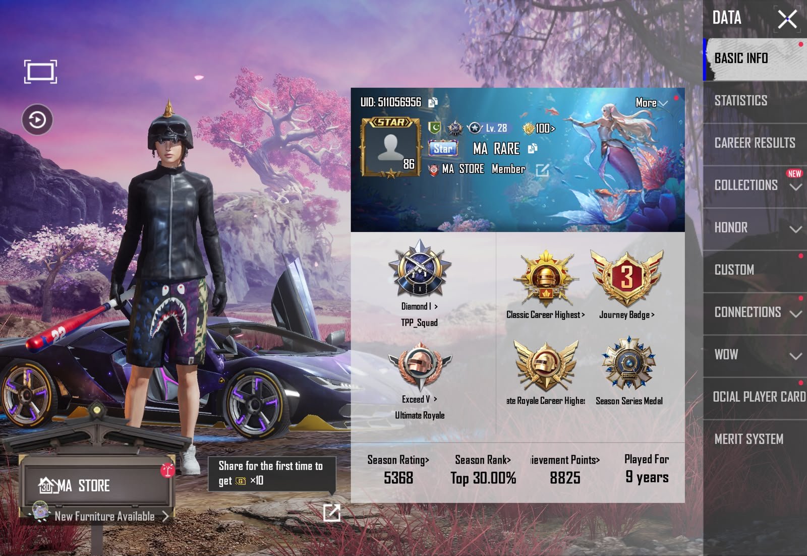 MOST EXCLUSIVE ACC | MISSION B x PURPLE BAPE | PMSC STAR FRAME | TRIPLE MASTERPIECE | ENERGY DRINK | 85 COLLECTION | MISSION A | APOLLO COLLECTOR | ULTIMATE FASHION | MOST RAREST ACCOUNT